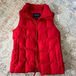 Like new! Lands End red winter puffer vest